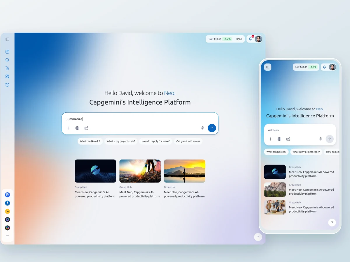 Capgemini product design by Staffan Estberg