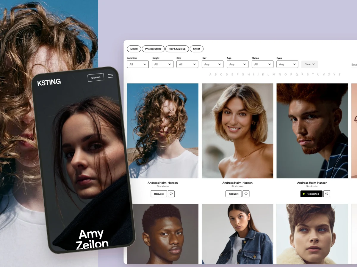 Ksting talent marketplace interface design