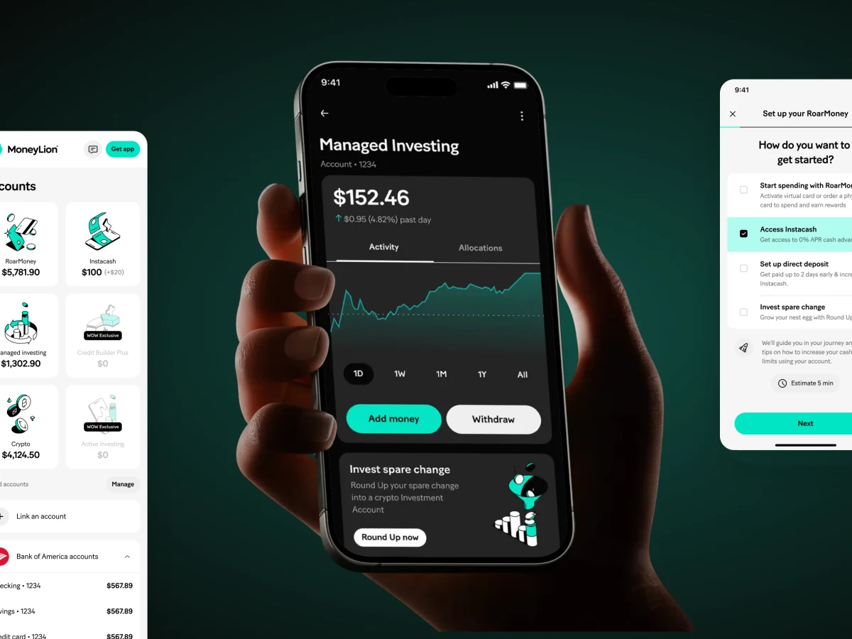 MoneyLion product design by Staffan Estberg