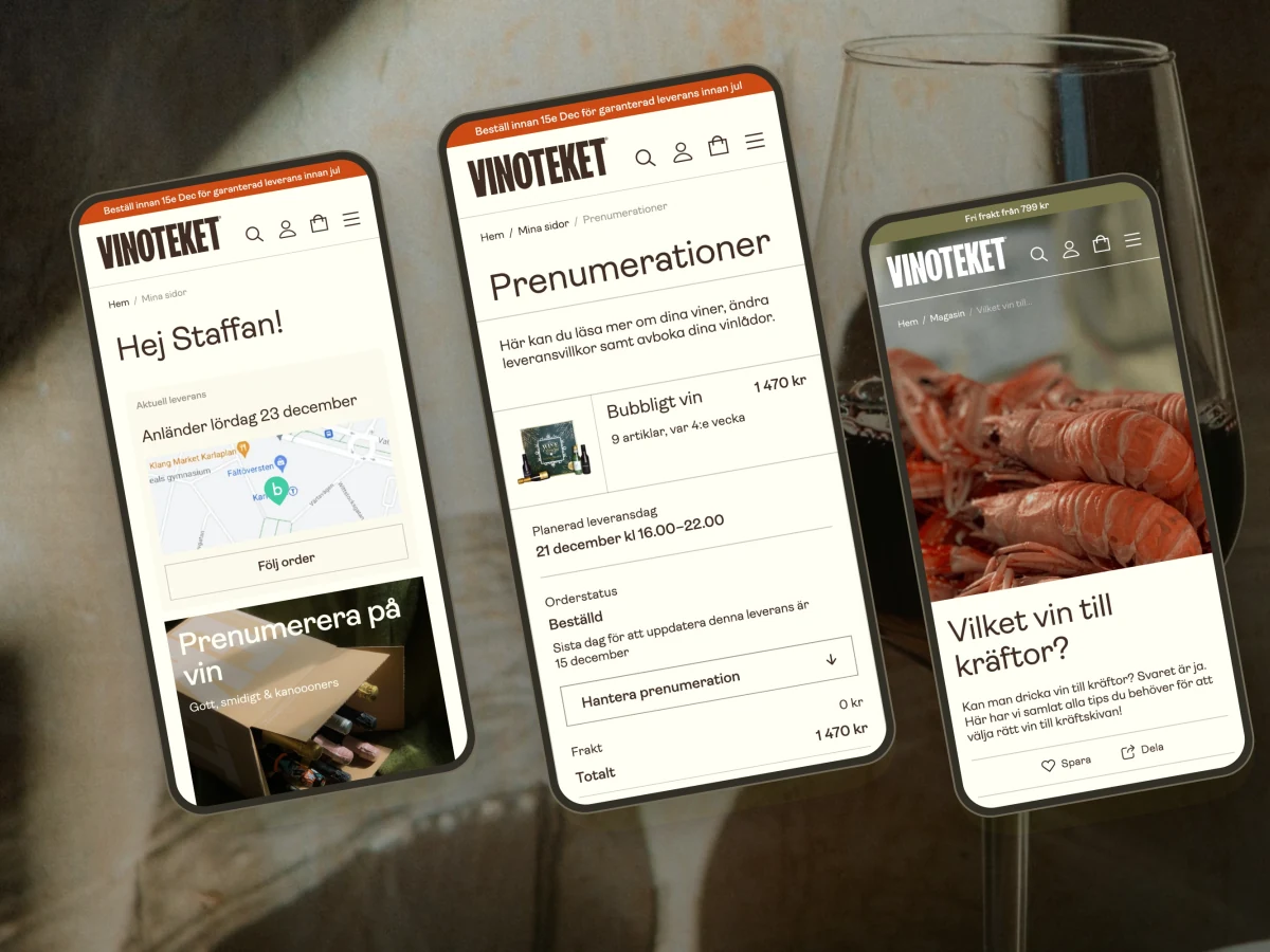 Vinoteket product design by Staffan Estberg